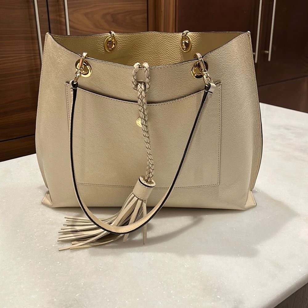 Henri Bendel Off White Shoulder Bag